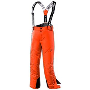 Black Crevice Children's Ski Trousers, Orange, 128