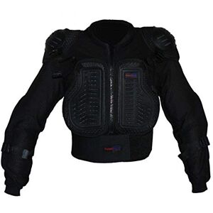 protectWEAR PJK-XXS  Protektorenhemd, Protektorenjacke Kinder für Motocross, Ski, Snowboard, Größe : XXS, Schwarz