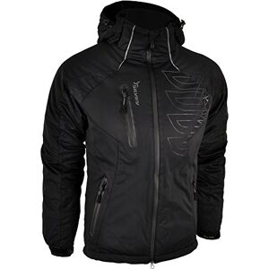 SILVINI Ski Softshell Jacket Men's BORGO MJ303 (Black-Charcoal, Small)