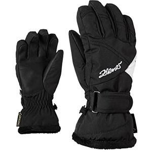 Ziener Mädchen LARA GTX GIRLS glove junior Ski-handschuhe / Wintersport   wasserdicht atmungsaktiv, black, 7,5