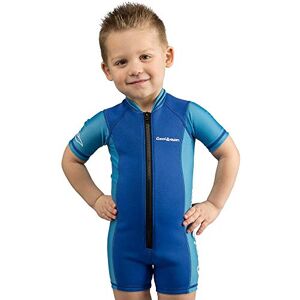 Cressi Kid Shorty Wetsuit 1.5 mm Shorty Wetsuit for Children Ultra Stretch Neoprene, Blue/Light Blue, S (2 Years)