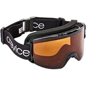 Black Crevice Skibrille im Frameless Design I Ski-Brille in verschiedenen Farben I Snowboard-Brille I bruchfeste Doppelscheibe I Anti-Fog-Beschichtung & UV 400 Schutz I größenverstellbar