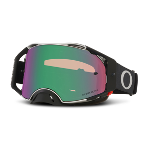 Oakley Crossbriller  Airbrake Tuff Blocks, Gunmetal Sort Prizm Jade