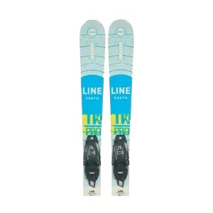 Line Skis Line Wallisch Shorty Twintip Ski + FDT 7.0 Bindinger (Blå)