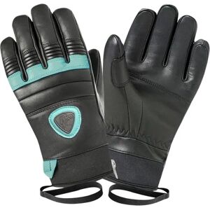 Racer Gloves Racer 90 Leather Womens Ski Handsker (Sort/Teal)