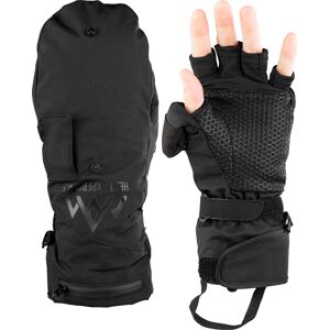 Heat Experience Heated Pullover Mittens Black L, Black