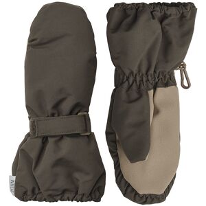 Wheat Luffer - Mittens Tech - Dry Black - Wheat - 6-8 År (116-128) - Vanter/luffer