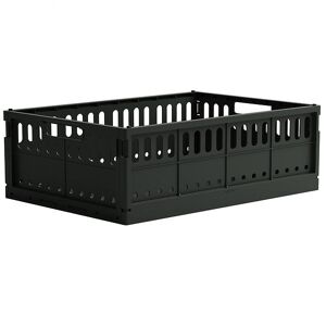 Made Crate Foldekasse - Maxi - 48x33x17,5 Cm - Washed Black Swea - Made Crate - Onesize - Foldekasse
