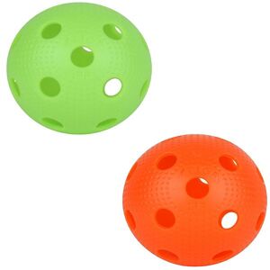 Bolde - Floorball - 2-Pak - Orange/limegrøn - Stiga - Onesize - Bolde