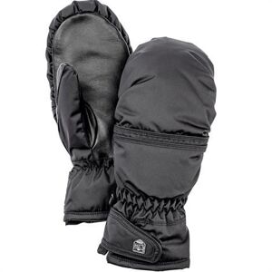 Hestra Primaloft Leather Female - Mitt, Black / Black Str. 9