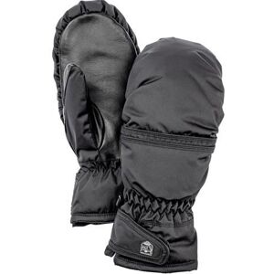 Hestra Primaloft Leather Female - Mitt, Black / Black Str. 10