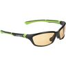 SWISSEYE Sportbrille Drift, inkl. Mikrofaserbeutel, Black matt/Green, One Size