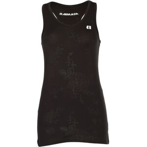 ARMADA HAVEN TANK TOP WMN BLACK FLORAL EMBOSS S