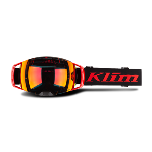 KLIM Gafas Moto de NiEVE  Aeon Tech Espejo Rojo Fuego-Rojo Ahumado