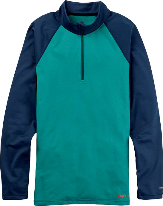 Burton HEAVYWEIGHT X BASE LAYER QUARTER ZIP ANTIQUE GREEN DRESS BLUE M