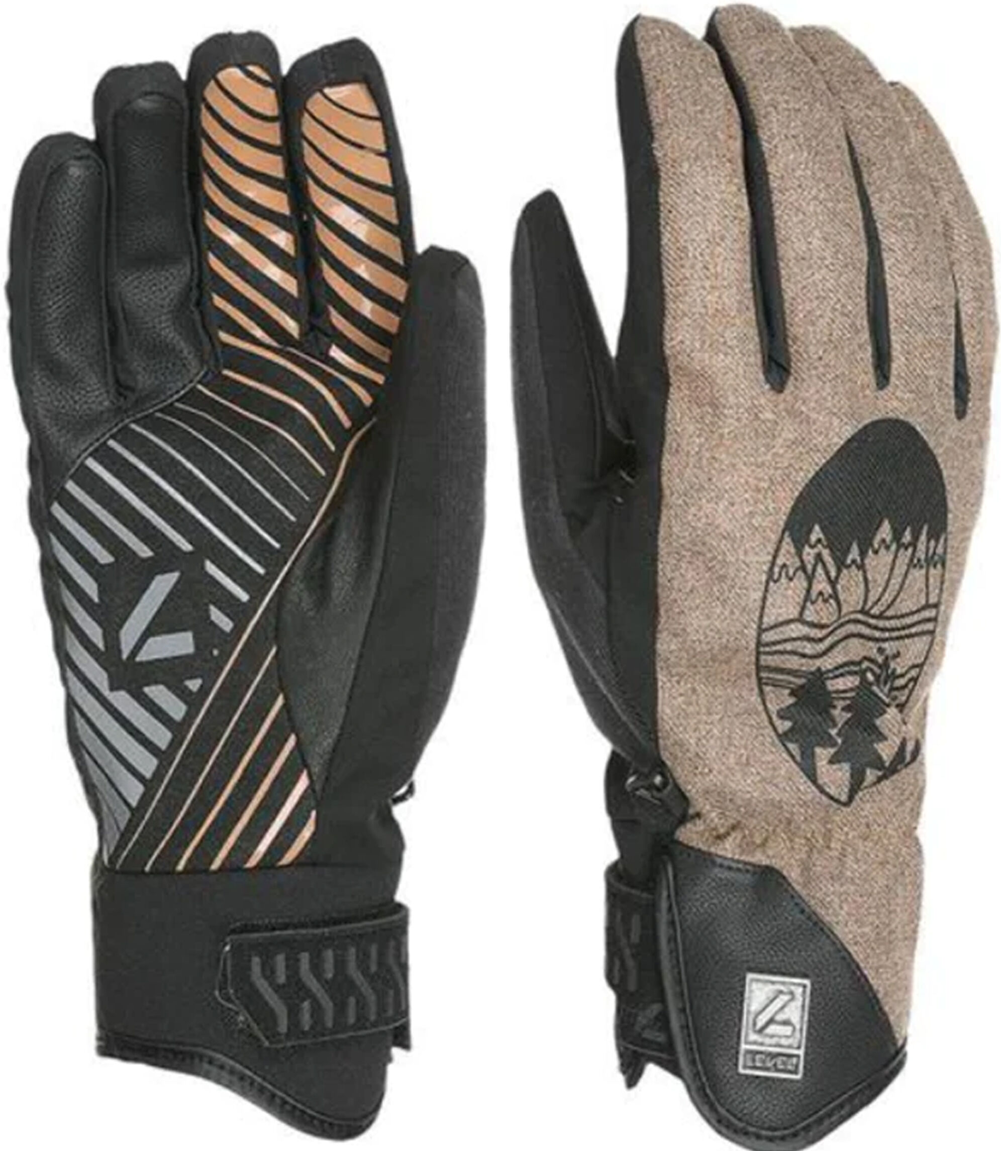 LEVEL SUBURBAN GLOVE BROWN M-L