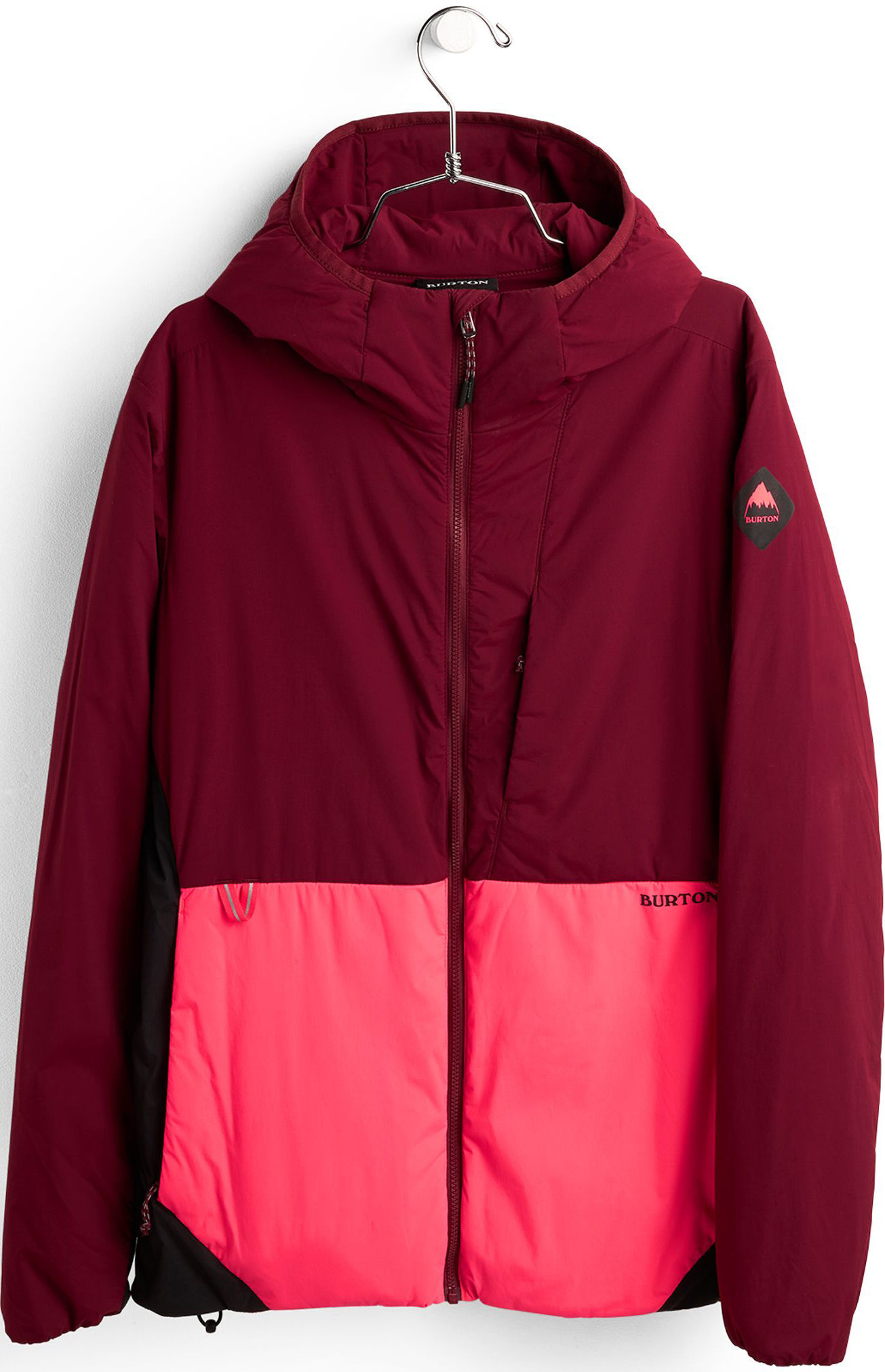 Burton MULTIPATH HOODED INS WMN MULLED BERRY TRUE BLACK POTENT PINK S