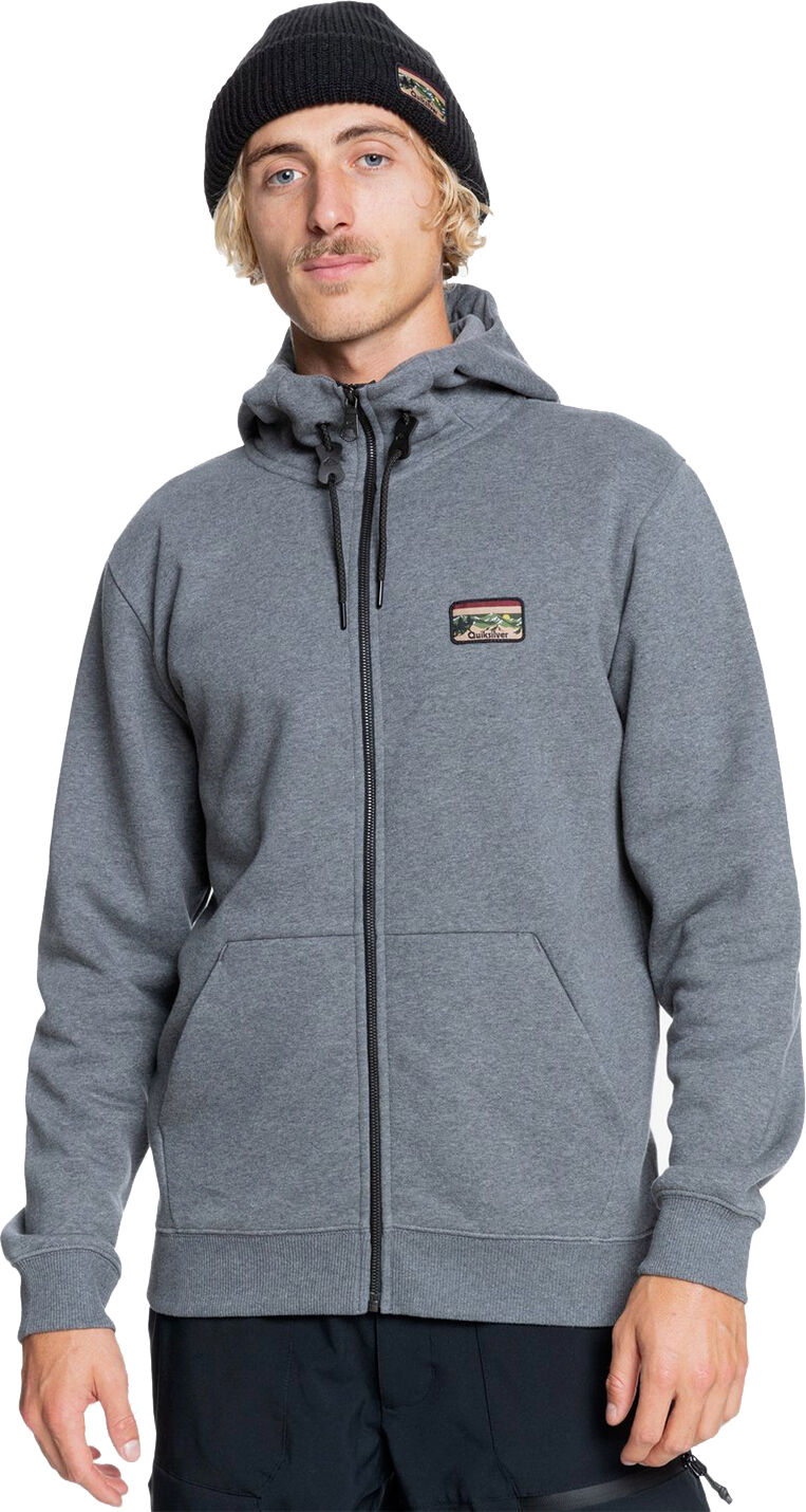 Quiksilver BIG LOGO SNOW FULL ZIP HEATHER GREY XS