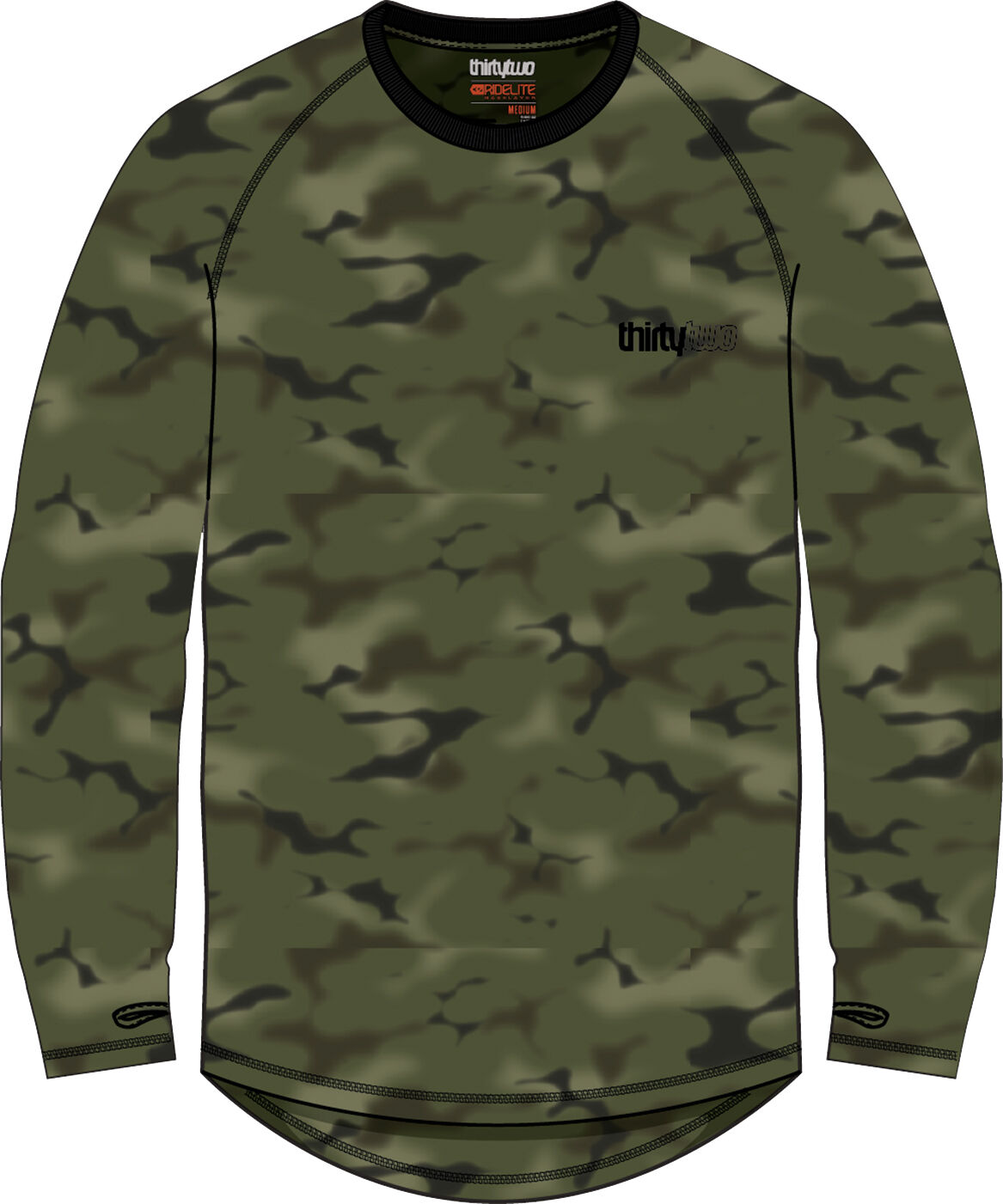 THIRTYTWO RIDELITE LONG SLEEVE CAMO S