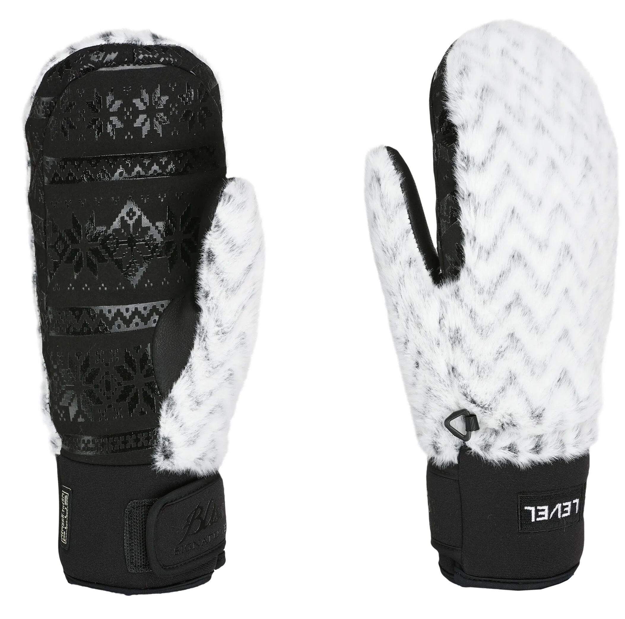 LEVEL SIBERIAN MITT BLACK WHITE M