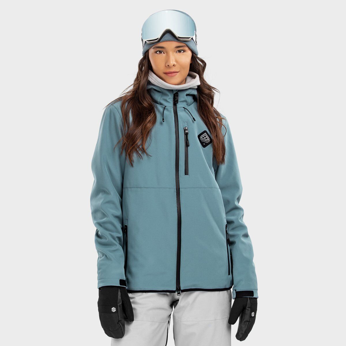 Chaqueta Softshell para la nieve para Mujer Siroko W2-W Beluga