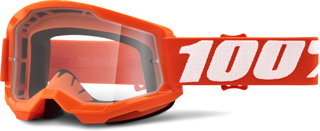 100% Gafas de Cross  Strata 2 Naranjas