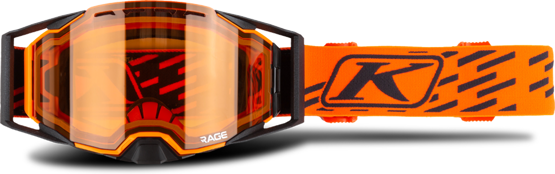 KLIM Gafas Moto de Nieve  Rage Fragment Naranja Persimón