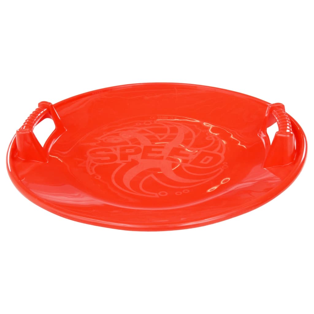 vidaXL Trineo redondo PP rojo 66,5 cm