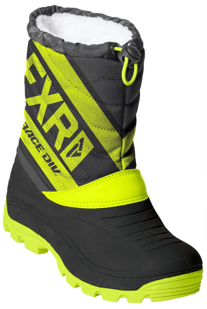 FXR Octane Botas de Invierno Juvenil - Negro Amarillo (34)