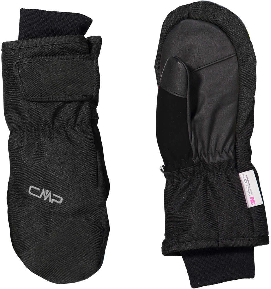 Cmp kids ski mitten manoplas esquí niño Negro (6)