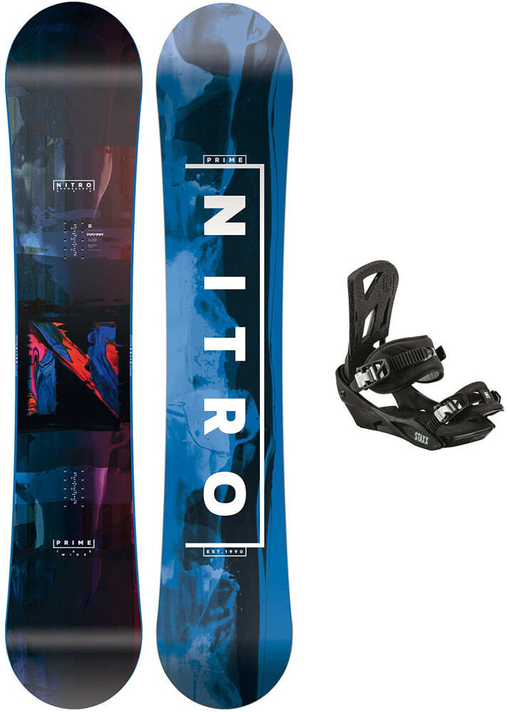 Nitro Pack snowboard/ fijaciones adulto pack prime overlay staxx