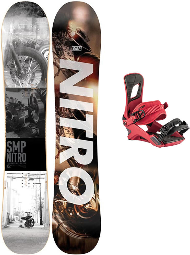 Nitro Pack snowboard/ fijaciones adulto pack smp rambler