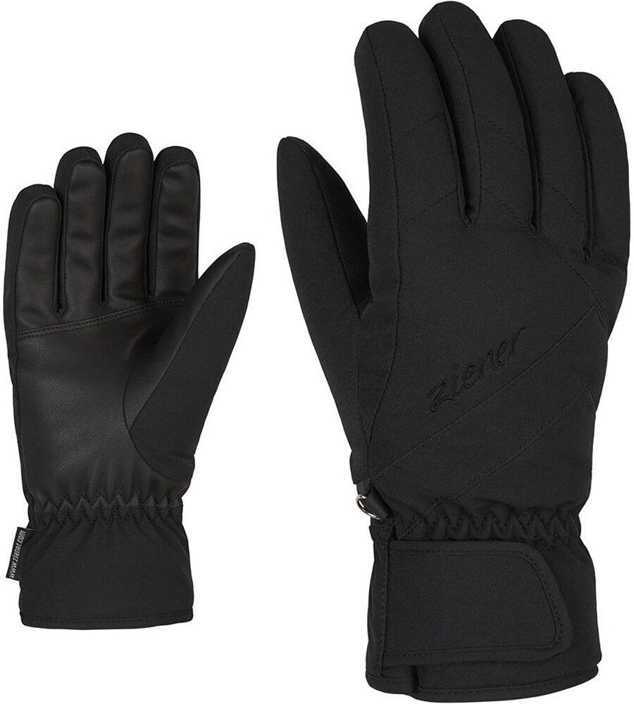 Ziener kaiti as® guantes esquí mujer Negro (8,5)