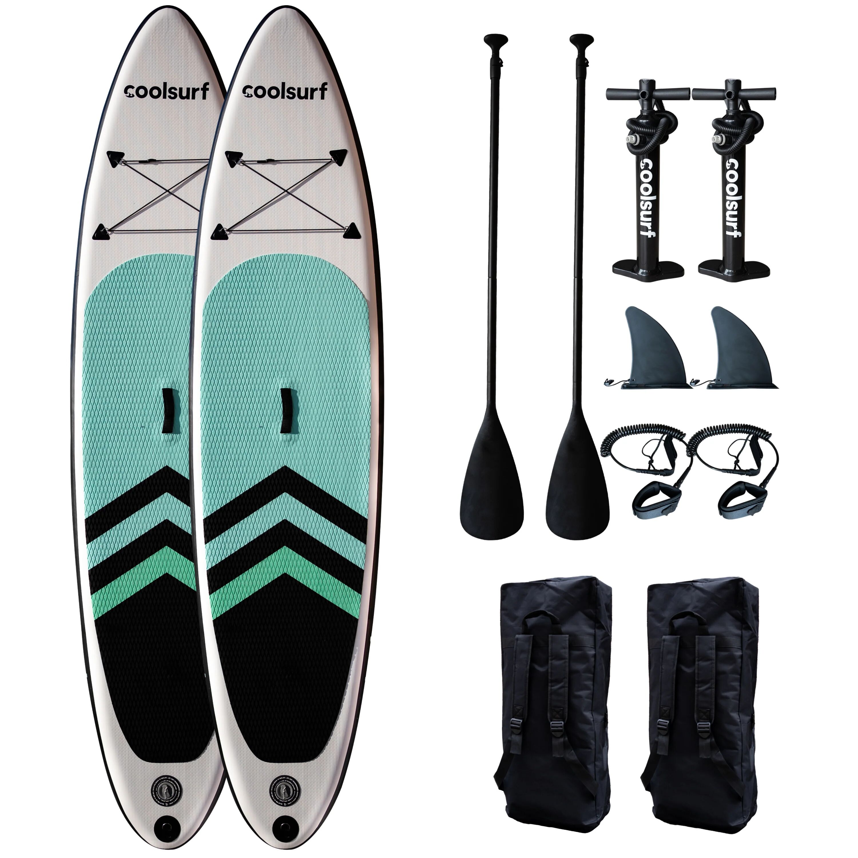 CoolSnow.dk - Populært udstyr og skibriller til din skiferie! 2 x CoolSurf SAIL Paddleboard - Puhallettava SUP 3,2M