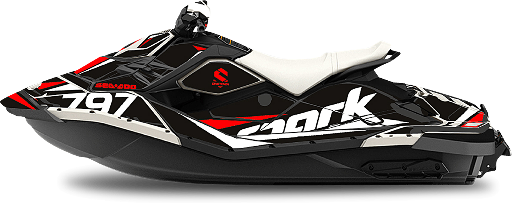 SWETOWN Tarrasarja SweTown Sea-Doo Spark 797 Valko-Punainen