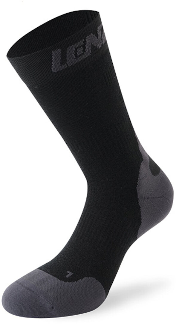 Lenz 7.0 Mid Merino Compression Socks Sukat  - Musta - Size: 45 46 47