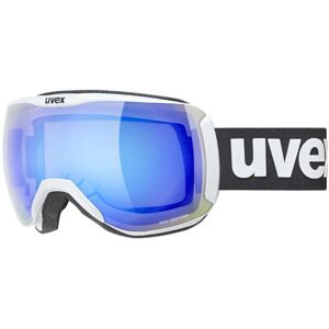 Uvex - Downhill 2100 Cv - Masque de Ski pour Hommes et Femmes - à Contraste Élevé - Sans Distorsion et Anti-Buée - White Matt/Blue-Green - One Size - Publicité