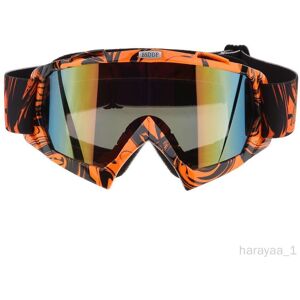 1x Homme Et Femme Lunettes 400 Lunettes De Ski Anti-Buée Lunettes De Snowboard D'hiver Couleur Orange - Publicité