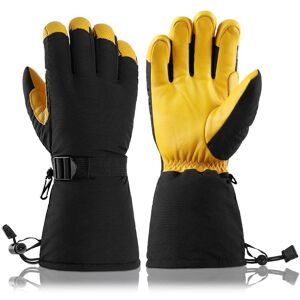 (M) Gant de ski Sports de motoneige d'hiver Pelle à neige Moto Gants thermiques d'équitation Gant chaud imperméable pour le travail de sports de plein air d'hiver - Publicité