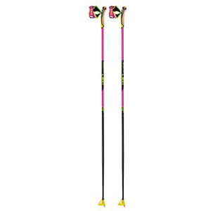 LEKI Bâton de Ski Mixte, Rose Fluo, Jaune Fluo, Noir, 150 - Publicité