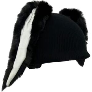 rockible Housse de Casque de Ski de Neige, Bonnet tricoté, Couvre-Casque de Ski élastique, décoration personnalisée pour Casque de Ski de Sports d'hiver, Lapin Noir - Publicité