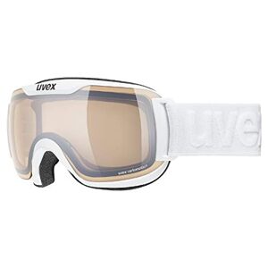 uvex Downhill 2000 S V Masque de Ski pour Hommes et Femmes à Teinte Variable et Effet Miroir Anti-Buée White/Silver-Clear One Size - Publicité