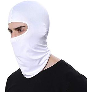 LEAGY Masque de Ski Ultra Mince de Couleur Bonbon pour Le Ski Grand sous Les Sports de Plein air Casque de Cyclisme/Football Balaclava Blanc - Publicité