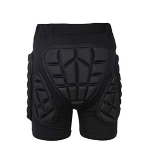 Sentao Short de Protection Hip Pad Pantalon de Protection Cyclisme Caleçon Rembourré Impact pour Patinage Snowboard Ski Roller Vélo Rugby (Noir, Asia XS) - Publicité