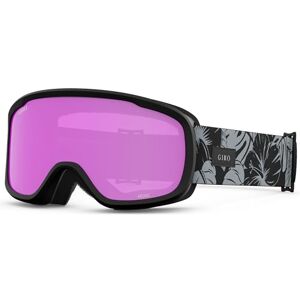 Giro  Masque de ski/neige pour femme Noir/gris Botanical LX Verres ambrés rose/jaune - Publicité