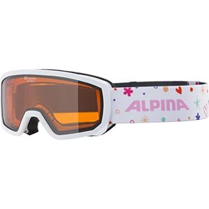 ALPINA Unisexe Enfants, SCARABEO JR. Lunettes de ski, white rose, One Size - Publicité