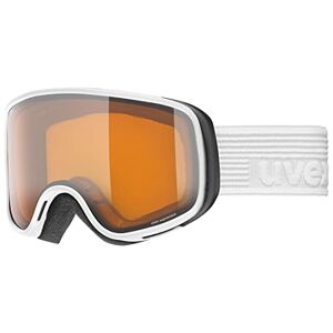 Uvex Scribble LG Lunettes de ski unisexe pour enfant, blanc/or laser, taille unique - Publicité