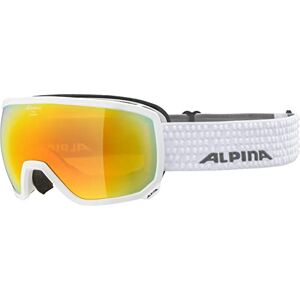 ALPINA Unisexe Adultes, SCARABEO Q-LITE Lunettes de ski, white, One Size - Publicité