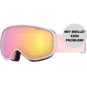 Atomic COUNT S STEREO Lunettes de ski Rose Vision claire et protection contre l'éblouissement Miroir de qualité supérieure Lunettes avec monture Live Fit Compatible avec les porteurs de - Publicité