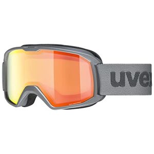 Uvex Unisexe Adulte, Elemnt FM, lunettes de ski rhino mat/orange orange, taille unique - Publicité